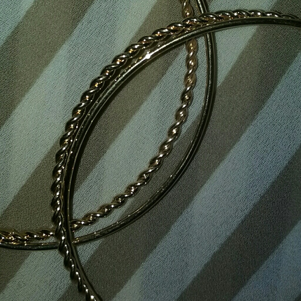 Gold Double Hoop Earrings